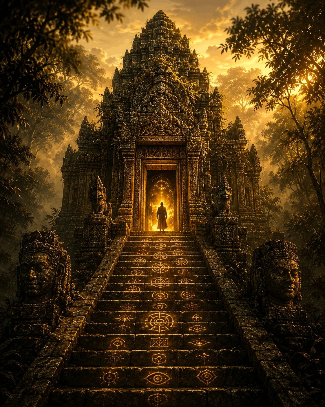 Ancient temple — a metaphor for past life discovery