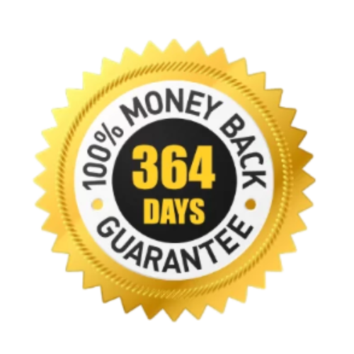 364 Days 100% Money Back Guarantee